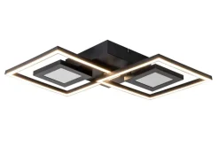 Nolo Deckenleuchte Kenny schwarz Metall B/H/L: ca. 35x6x64 cm