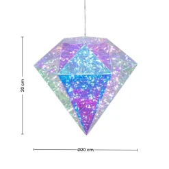 Nolo Dekoleuchte Diamant transparent B/H/L: ca. 20x20x20 cm