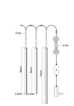 Nolo LED-Akustikpaneelbeleuchtung Line weiß