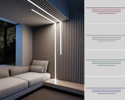 Nolo LED-Akustikpaneelbeleuchtung Line weiß