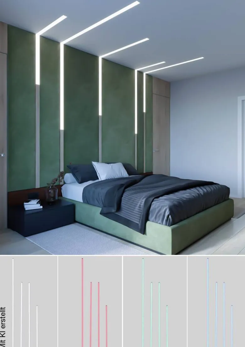 Nolo LED-Akustikpaneelbeleuchtung Line weiß