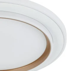 Nolo LED-Deckenleuchte Disc silber Kunststoff B/H/T: ca. 46x46x5 cm