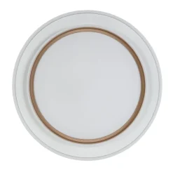 Nolo LED-Deckenleuchte Disc silber Kunststoff B/H/T: ca. 46x46x5 cm