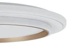 Nolo LED-Deckenleuchte Disc silber Kunststoff B/H/T: ca. 46x46x5 cm