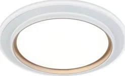 Nolo LED-Deckenleuchte Disc silber Kunststoff B/H/T: ca. 46x46x5 cm