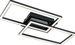Nolo LED-Deckenleuchte Lenna schwarz Kunststoff B/H/L: ca. 50x6,5x29 cm