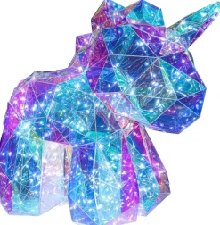 Nolo LED-Dekoleuchte Einhorn transparent Kunststoff