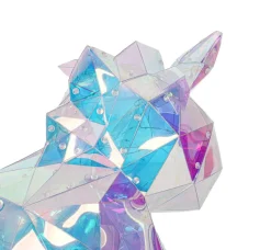 Nolo LED-Dekoleuchte Einhorn transparent Kunststoff