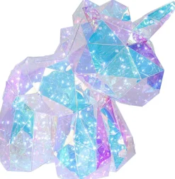 Nolo LED-Dekoleuchte Einhorn transparent Kunststoff