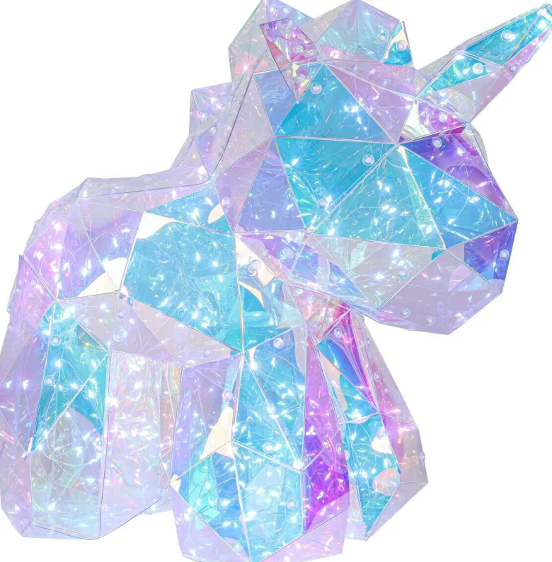 Nolo LED-Dekoleuchte Einhorn transparent Kunststoff
