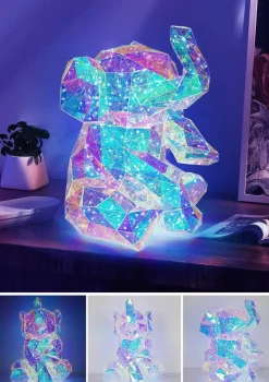 Nolo LED-Dekoleuchte Elefant transparent