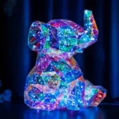 Nolo LED-Dekoleuchte Elefant transparent