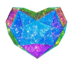 Nolo LED-Dekoleuchte Heart transparent B/H/T: ca. 45x9x38 cm
