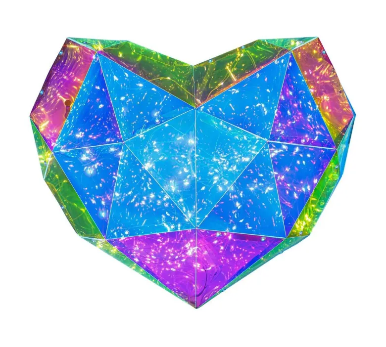 Nolo LED-Dekoleuchte Heart transparent B/H/T: ca. 45x9x38 cm