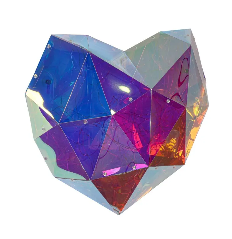 Nolo LED-Dekoleuchte Heart transparent B/H/T: ca. 45x9x38 cm