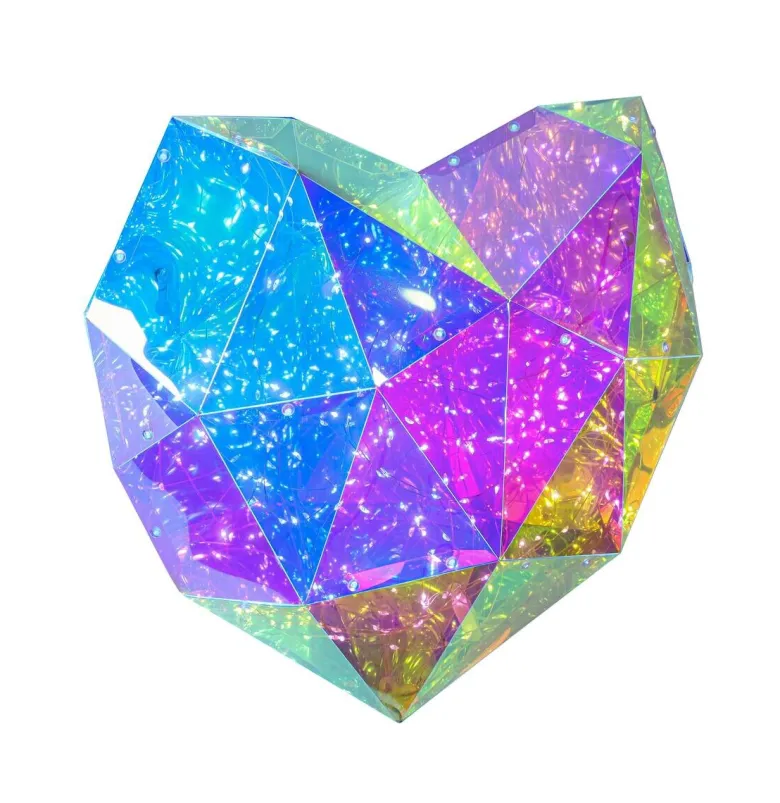 Nolo LED-Dekoleuchte Heart transparent B/H/T: ca. 45x9x38 cm