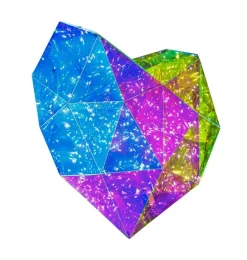 Nolo LED-Dekoleuchte Heart transparent B/H/T: ca. 45x9x38 cm