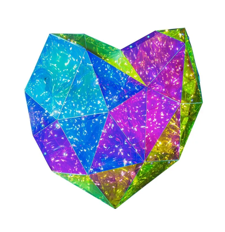 Nolo LED-Dekoleuchte Heart transparent B/H/T: ca. 45x9x38 cm