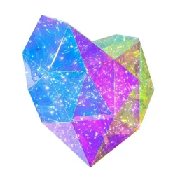 Nolo LED-Dekoleuchte Heart transparent B/H/T: ca. 45x9x38 cm