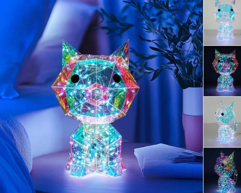 Nolo LED-Dekoleuchte Katze B/H/T: ca. 13,5x21x14 cm