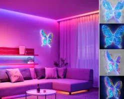 Nolo LED-Dekowandleuchte Butterfly B/H/T: ca. 46x45x8 cm