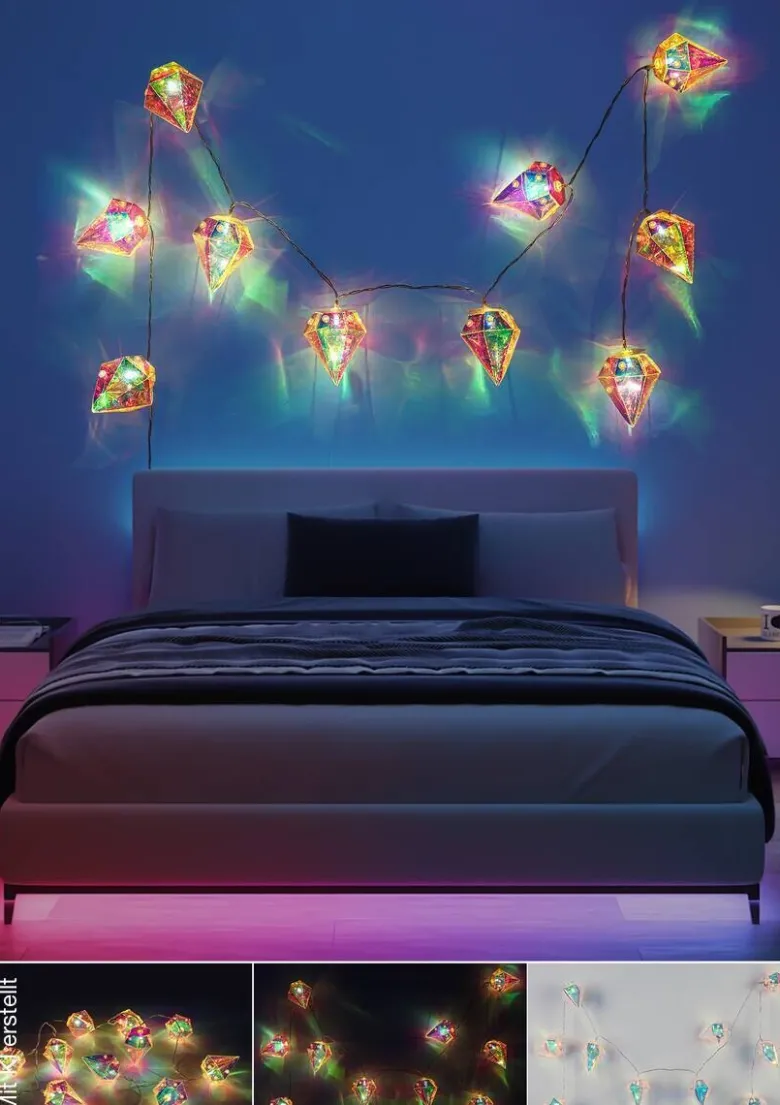 Nolo LED-Lichterkette String transparent B/H/T: ca. 165x5x4 cm
