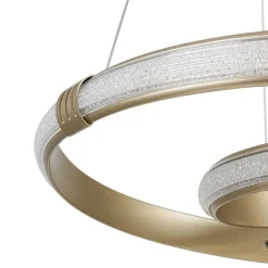 Nolo LED-Pendelleuchte Shine champagner B/H/T: ca. 50x120x50 cm