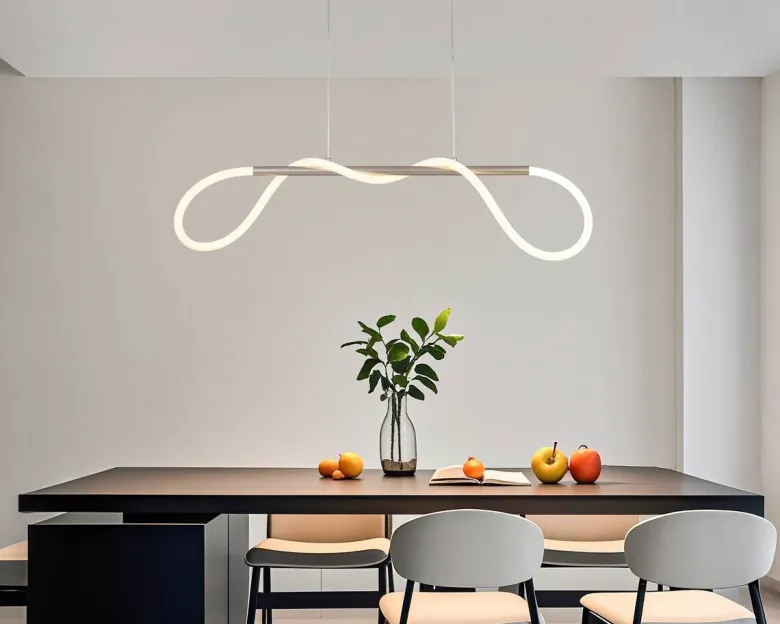 Nolo LED-Pendelleuchte Tube champagner B/H: ca. 80x120 cm