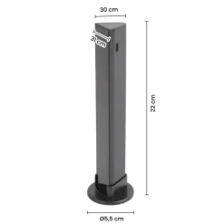 Nolo LED-RGB-Tischleuchte Flash B/H/L: ca. 3x22x3,1 cm