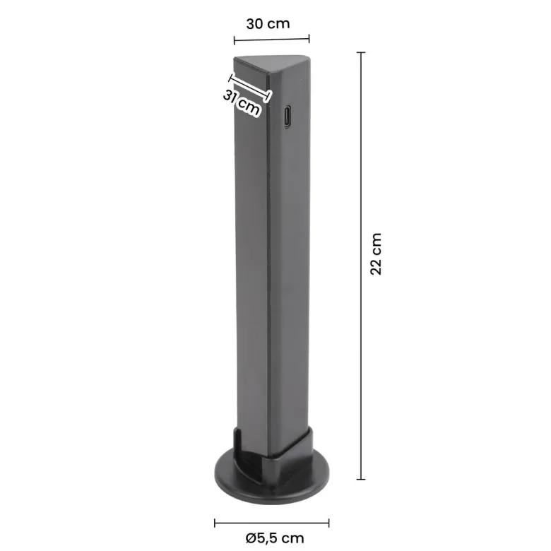 Nolo LED-RGB-Tischleuchte Flash B/H/L: ca. 3x22x3,1 cm