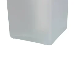 Nolo Tischleuchte Michi weiß Glas B/H/L: ca. 10x22x10 cm E14 1 Brennstellen
