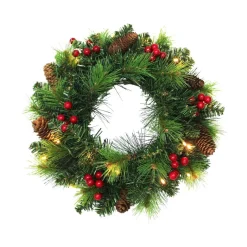 Näve Leuchten LED-Dekoartikel Noel grün Metall B/H/T: ca. 35x8x35 cm