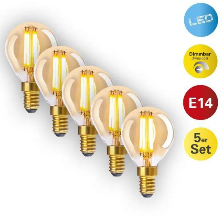 Näve Leuchten LED-Tropfenlampe NV4129805 5er Pack E14