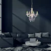 Näve Leuchten Pendelleuchte 8009323 weiß Metall Kunststoff B/H/T: ca. 52x85x52 cm E14 5 Brennstellen