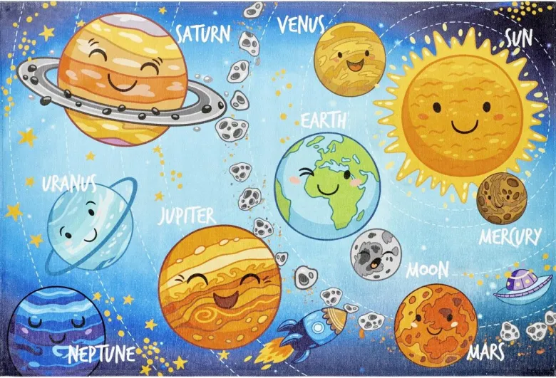 Obsession Kinderteppich My Fun Kids Multi B/L: ca. 80x120 cm