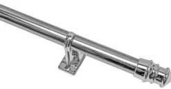 ondeco Bistrostange aura Chrom Metall ausziehbar von ca. 85 bis 135 cm 1.0 Läufe