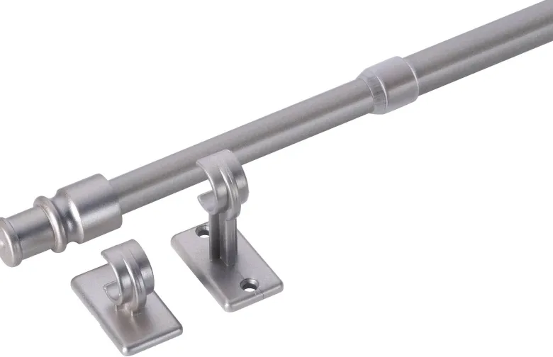 ondeco Bistrostange aura silber Metall ausziehbar von ca. 135 bis 225 cm 1.0 Läufe