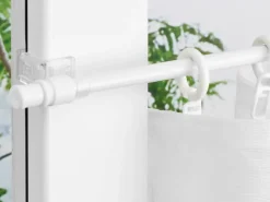 ondeco Bistrostange aura weiß Metall ausziehbar von ca. 135 bis 225 cm 1.0 Läufe