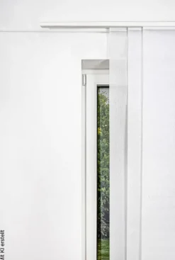 ondeco Gardinenschiene smart weiß Metall L: ca. 260 cm 3.0 Läufe
