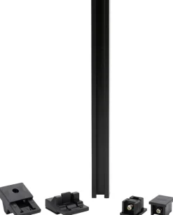 ondeco Gardinenschiene smart schwarz Metall L: ca. 200 cm 1.0 Läufe