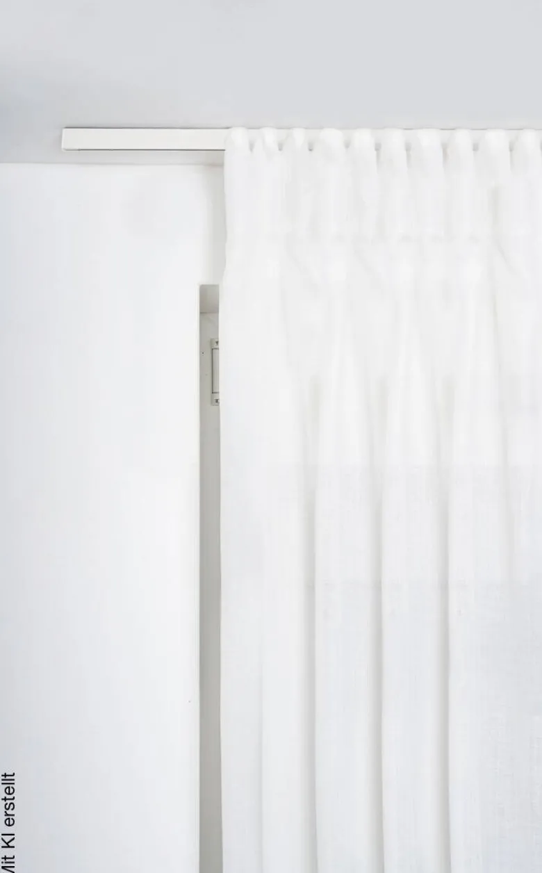 ondeco Gardinenschiene smart weiß Metall L: ca. 240 cm 1.0 Läufe