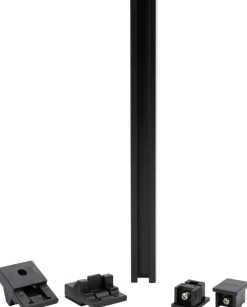 ondeco Gardinenschiene smart schwarz Metall L: ca. 240 cm 1.0 Läufe