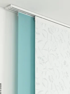 ondeco Gardinenschiene smart weiß Metall L: ca. 160 cm 3.0 Läufe