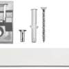 ondeco Gardinenschiene smart weiß Metall L: ca. 160 cm 1.0 Läufe