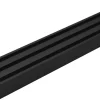 ondeco Gardinenschiene smart schwarz Metall L: ca. 210 cm 3.0 Läufe