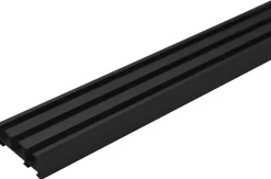 ondeco Gardinenschiene smart schwarz Metall L: ca. 260 cm 3.0 Läufe