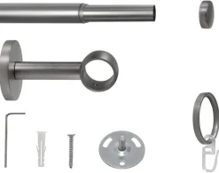 ondeco Stilgarnituren cap-noble Edelstahloptik Metall ausziehbar von ca. 120 bis 210 cm 1.0 Läufe