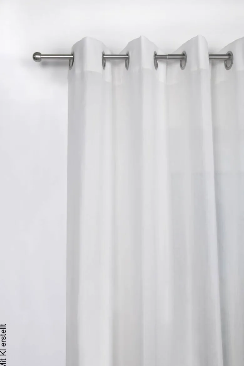 ondeco Stilgarnituren habito_rillball Edelstahloptik Metall ausziehbar von ca. 120 bis 210 cm 1.0 Läufe