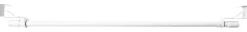 ondeco Vitragenstange clip weiß Metall ausziehbar von ca. 75 bis 125 cm 1.0 Läufe