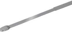 ondeco Vitragenstange simple silber Metall ausziehbar von ca. 40 bis 60 cm 1.0 Läufe